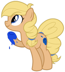 Size: 2488x2753 | Tagged: safe, artist:halabaluu, oc, oc only, oc:hoofpaint, earth pony, pony, solo, vector