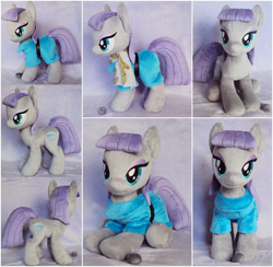 Size: 1230x1202 | Tagged: safe, artist:buttercupbabyppg, boulder (pet), maud pie, irl, photo, plushie