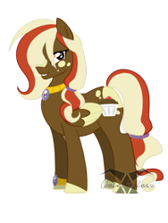 Size: 774x1032 | Tagged: safe, artist:celestialess, oc, oc only, pegasus, pony, necklace, solo