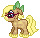 Size: 40x38 | Tagged: safe, artist:katcombs, oc, oc only, oc:butter pecan, earth pony, pony, bow, female, glasses, mare, pixel art, solo