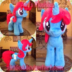 Size: 894x894 | Tagged: safe, artist:airidesi, oc, oc only, oc:footnote, pony, unicorn, irl, photo, plushie, solo