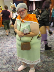 Size: 3000x4000 | Tagged: artist needed, safe, granny smith, human, 2012, anime weekend atlanta, convention, cosplay, glasses, irl, irl human, photo, solo