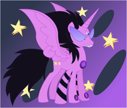 Size: 3639x3082 | Tagged: safe, artist:itoruna-the-platypus, alicorn, pony, amethyst (steven universe), fusion, garnet (steven universe), gem fusion, ponified, solo, steven universe, sugilite (steven universe), vector