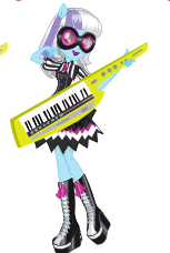 Size: 153x228 | Tagged: safe, photo finish, equestria girls, rainbow rocks, clothes, keytar, musical instrument, solo