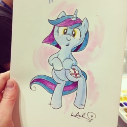 Size: 640x640 | Tagged: safe, artist:katiecandraw, oc, oc only, solo, traditional art