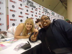Size: 4320x3240 | Tagged: safe, human, andrea libman, barely pony related, fan expo canada, irl, irl human, photo