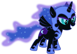 Size: 1232x867 | Tagged: safe, artist:imageconstructor, nightmare moon, cute, filly, nightmare woon, simple background, solo, svg, transparent background, vector, woona