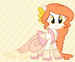 Size: 2400x2000 | Tagged: safe, artist:looji, oc, oc only, pegasus, pony, clothes, dress, gala dress, solo