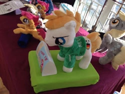 Size: 1024x768 | Tagged: safe, artist:baraka1980, 2014, convention, football, galacon, irl, manuel neuer, photo, plushie, ponified