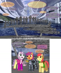 Size: 1280x1510 | Tagged: safe, apple bloom, scootaloo, sweetie belle, ask-twilightvi, mass effect