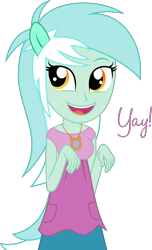 Size: 1820x3000 | Tagged: safe, artist:katequantum, lyra heartstrings, equestria girls, rainbow rocks, counter-humie, fangirl, in-universe pegasister, ponied up, solo, yay