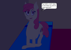 Size: 2000x1400 | Tagged: safe, artist:slimeyjenkins, apple bloom, ask the future crusaders, future, redraw, solo, tumblr