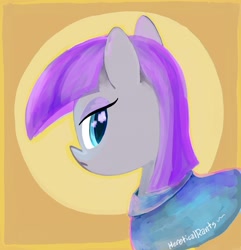 Size: 2255x2335 | Tagged: safe, artist:hereticalrants, maud pie, bust, portrait, solo