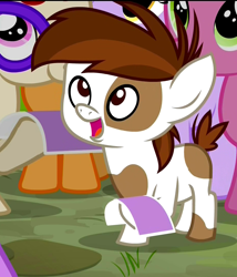 Size: 924x1080 | Tagged: safe, screencap, dinky hooves, first base, pipsqueak, ruby pinch, twist, earth pony, pony, twilight time, colt, male