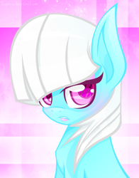 Size: 1280x1629 | Tagged: safe, artist:euphoriapony, photo finish, earth pony, pony, blue coat, female, mare, solo, white mane