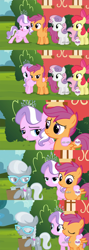 Size: 1920x5400 | Tagged: safe, screencap, apple bloom, diamond tiara, scootaloo, silver spoon, sweetie belle, twilight time, screencap comic