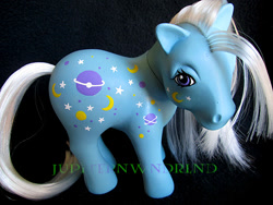 Size: 500x375 | Tagged: safe, artist:jupiternwndrlnd, night glider (g1), g1, custom, irl, photo, solo, toy, twice as fancy ponies