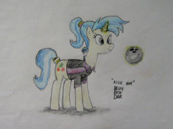 Size: 1024x766 | Tagged: safe, artist:blueboxdave, derpibooru import, allie way, ponytail, traditional art