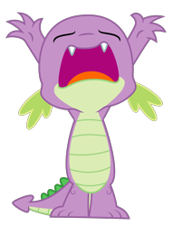 Size: 6000x7850 | Tagged: safe, artist:masem, spike, dragon, twilight time, .svg available, absurd resolution, oh come on, simple background, solo, transparent background, vector