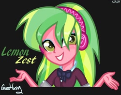 Size: 1010x790 | Tagged: safe, artist:mlp-mckenna-starling, lemon zest, equestria girls, friendship games, solo