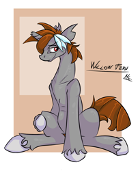 Size: 1280x1558 | Tagged: safe, artist:asadama, oc, oc only, pony, unicorn, broken horn, solo