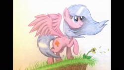 Size: 1191x670 | Tagged: safe, artist:thefriendlyelephant, oc, oc only, pegasus, pony, requested art, solo, traditional art