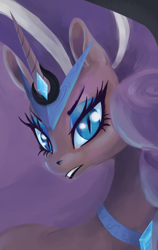 Size: 1117x1764 | Tagged: safe, artist:twitchykismet, derpibooru import, nightmare rarity, solo, tiara