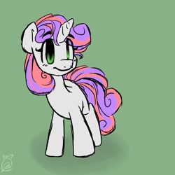 Size: 1100x1100 | Tagged: safe, artist:tomongo, sweetie belle, pony, unicorn, female, filly, solo