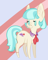 Size: 949x1200 | Tagged: safe, artist:swagliad, coco pommel, earth pony, pony, female, mare, solo, two toned mane