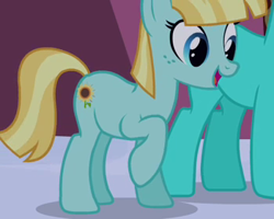 Size: 350x280 | Tagged: safe, screencap, bright smile, castle (crystal pony), helia, earth pony, pony, the crystal empire, animation error, background pony, solo focus, wingless