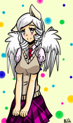 Size: 414x696 | Tagged: safe, artist:valik, oc, oc only, human, eared humanization, humanized, humanized oc, solo, winged humanization