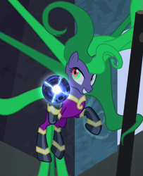 Size: 453x557 | Tagged: safe, screencap, mane-iac, power ponies (episode), cropped, electro orb, solo