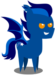 Size: 3000x4102 | Tagged: safe, artist:scourge707, oc, oc only, oc:shooting star, bat pony, pony, ear fluff, pointy ponies, solo