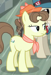 Size: 262x382 | Tagged: safe, screencap, lucky breaks, pegasus olsen, earth pony, pony, rarity takes manehattan, background pony, delegate 2, female, male, mare, peggy holstein, solo focus, stallion