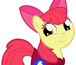 Size: 5000x4235 | Tagged: safe, artist:dashiesparkle, apple bloom, absurd resolution, simple background, smiling, solo, transparent background, vector