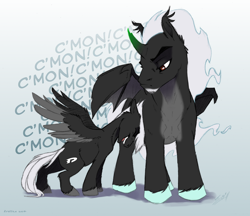 Size: 900x777 | Tagged: safe, artist:krossan, alicorn, pegasus, pony, dan phantom, danny phantom, ponified