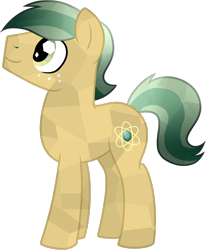 Size: 684x830 | Tagged: safe, artist:tambelon, atomic crystal, beta particle, neighls bohr, crystal pony, pony, equestria games (episode), male, solo