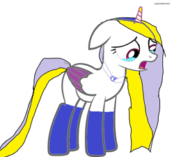 Size: 900x813 | Tagged: safe, artist:jageredrainbow, oc, oc only, alicorn, pony, 1000 hours in ms paint, base used, crying, ms paint