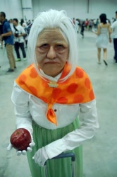 Size: 639x960 | Tagged: safe, artist:fluffyducky-plushie, granny smith, human, apple, cosplay, irl, irl human, photo