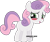 Size: 979x817 | Tagged: safe, artist:oobrushstrokeoo, derpibooru import, sweetie belle, blushing, solo