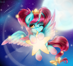 Size: 2200x2000 | Tagged: safe, artist:thetarkaana, oc, oc only, oc:empress lace, alicorn, alicorn oc, crown, jewelry, regalia, solo, stars