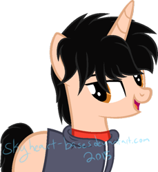 Size: 600x654 | Tagged: safe, artist:senpaisky, artist:twiily-bases, big hero 6, hiro hamada, ponified, solo