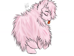 Size: 1400x1050 | Tagged: safe, artist:korashy, oc, oc only, oc:fluffle puff, solo, tongue out