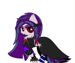 Size: 901x756 | Tagged: safe, artist:xxsactaviaxx, aria blaze, clothes, costume, ponified, solo