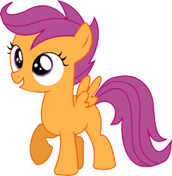 Size: 6000x6159 | Tagged: safe, artist:theoneepic, scootaloo, absurd resolution, simple background, solo, transparent background, vector