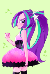 Size: 412x600 | Tagged: safe, artist:pan, aria blaze, equestria girls, rainbow rocks, clothes, dress, solo