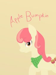 Size: 768x1024 | Tagged: safe, artist:lazerhound, derpibooru import, apple bumpkin, apple family member, solo