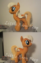 Size: 758x1171 | Tagged: safe, artist:little-broy-peep, apple cobbler, apple family member, commission, custom, irl, photo, plushie, solo
