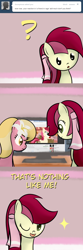 Size: 650x1950 | Tagged: safe, artist:why485, lily, lily valley, roseluck, ask, ask the flower trio, comic, tumblr