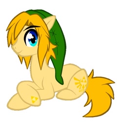 Size: 573x578 | Tagged: safe, link, ponified, simple background, the legend of zelda, white background